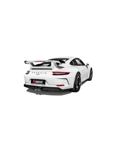 Porsche 991.2 GT3 Akrapovic Slip-On i Titan med Titan utblås