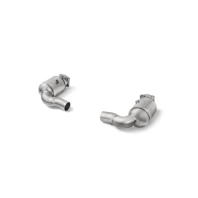 Porsche 991.2 Turbo / Turbo S Akrapovic Link-pipe racekatalysatorer i Titan