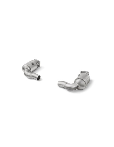 Porsche 991.2 Turbo / Turbo S Akrapovic Link-pipe racekatalysatorer i Titan