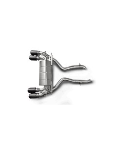 BMW M2 Competition S55 F87 Akrapovic Slip-on i Titan med kolfiber utblås (original avgassystem måste kapas)