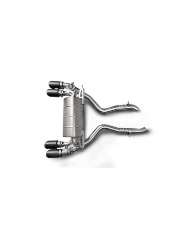 BMW M2 Competition S55 F87 Akrapovic Slip-on i Titan med kolfiber utblås (original avgassystem måste kapas)