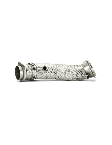 BMW M2 Competition S55 F87 Akrapovic Downpipes i Rostfritt utan katalysatorer