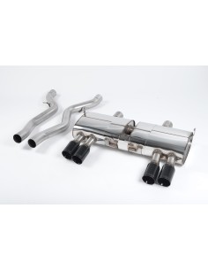 BMW M3 E90 / E92 / E93 Milltek Sport Slip-On avgassystem 4x 80mm Svarta utblås