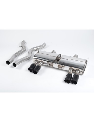 BMW M3 E90 / E92 / E93 Milltek Sport Slip-On avgassystem 4x 80mm Svarta utblås