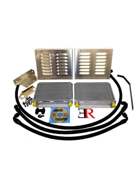 BMW 335i 3,0T N54 E82 Evolution Racewerks Competition Series Oljekylar kit med aluminium styrningar (2 oljekylare)