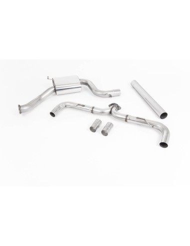 VW Golf GTi TCR mk7.5 Milltek Sport 3" OPF-Back 2x 100 JET Kolfiber utblås - Non-Resonated (mindre-dämpad)