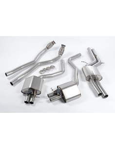 Audi RS6 4,0TFSi C7 Milltek Sport Turbo-Back avgassystem med 100cells racekatalysator använder original avgasventiler - Road (Me