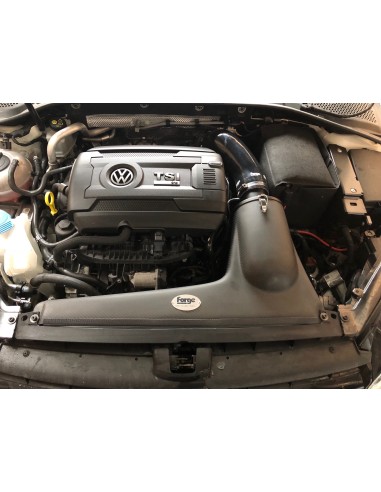 VW Golf 2,0TFSi R mk7 Forge Motorsport Kolfiber insugskit med svart silicon slang