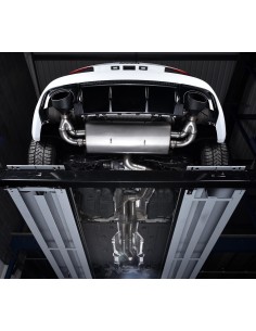 Audi RS3 2,5TFSi Sportback 8V Milltek Sport 3" Cat-Back 150 X 95 Svarta ovala utblås med avgasventiler - Resonated (dämpad) 2