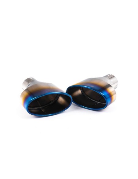 Audi RS3 2,5TFSi Sedan 8V Facelift Milltek Sport 3" Cat-Back 2x 170x107 Brända Titan Ovala utblås med avgasventiler - Non-Resona