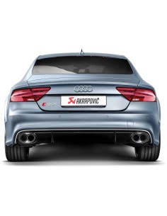 Audi RS7 4,0TFSi V8 4G Akrapovic Evolution System i Titan med kolfiber utblås 2