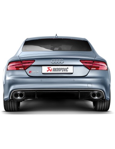 Audi RS7 4,0TFSi V8 4G Akrapovic Evolution System i Titan med kolfiber utblås