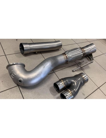Audi TTRS 2,5TFSi 8S Integrated Engineering Gjuten Downpipe med racekatalysator