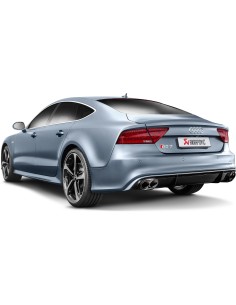 Audi RS7 4,0TFSi V8 4G Akrapovic Evolution System i Titan med kolfiber utblås