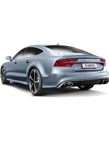 Audi RS7 4,0TFSi V8 4G Akrapovic Evolution System i Titan med kolfiber utblås