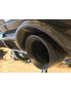 Seat Leon 2,0TFSi Cupra R 310HK 5 dörrars Milltek Sport Cat-Back 2x 100 Svarta GT utblås - Non-Resonated (mindre-dämpad)