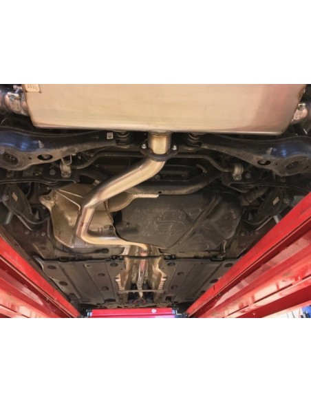 Seat Leon 2,0TFSi Cupra R 310HK 5 dörrars Milltek Sport Cat-Back 2x 100 Brända Titan GT utblås - Non-Resonated (mindre-dämpad)