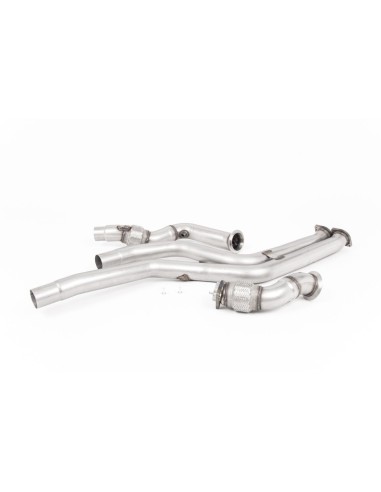 BMW M2 Competition S55 F87 Milltek Sport downpipes utan katalysatorer (OPF delete)