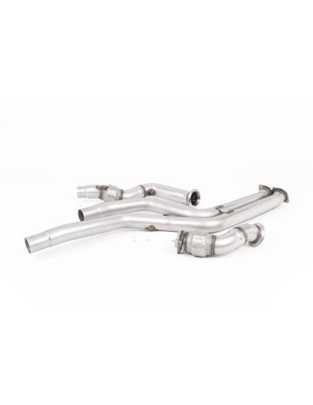 BMW M2 Competition S55 F87 Milltek Sport downpipes utan katalysatorer (OPF delete)