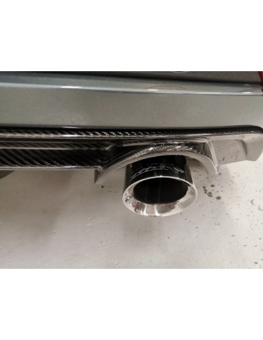 Seat Leon 2,0TFSi Cupra R 310HK 5 dörrars Milltek Sport Cat-Back 2x 100 Chrome GT utblås - Non-Resonated (mindre-dämpad)