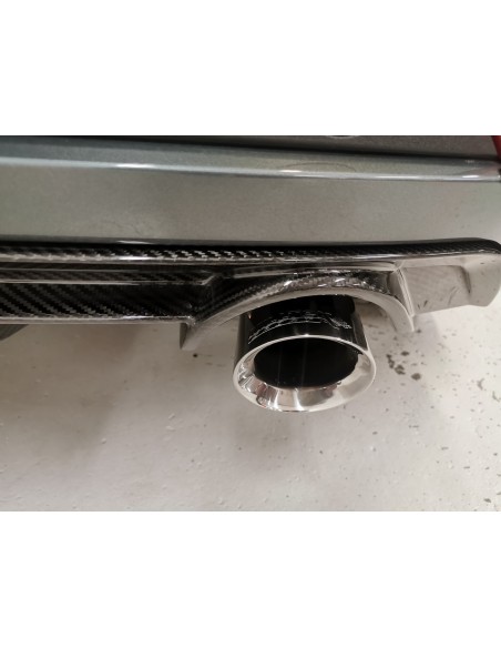 Seat Leon 2,0TFSi Cupra R 310HK 5 dörrars Milltek Sport Cat-Back 2x 100 Chrome GT utblås - Non-Resonated (mindre-dämpad)