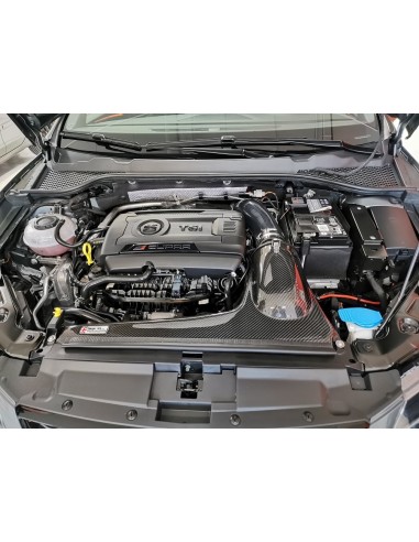 Seat Leon 2,0TFSi Cupra 5F Forge Motorsport Kolfiber insugskit med svart silicon slang