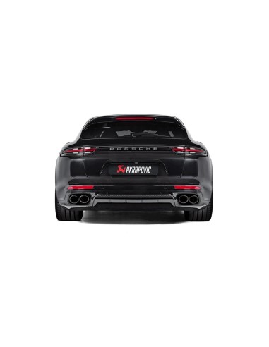 Porsche Panamera 971 Turbo Akrapovic Evolution System i Titan med Kolfiber utblås