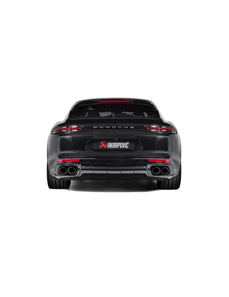 Porsche Panamera 971 Turbo Akrapovic Evolution System i Titan med Kolfiber utblås