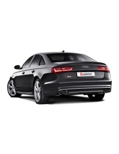 Audi S6 Akrapovic Evolution System i Titan med kolfiber utblås 2