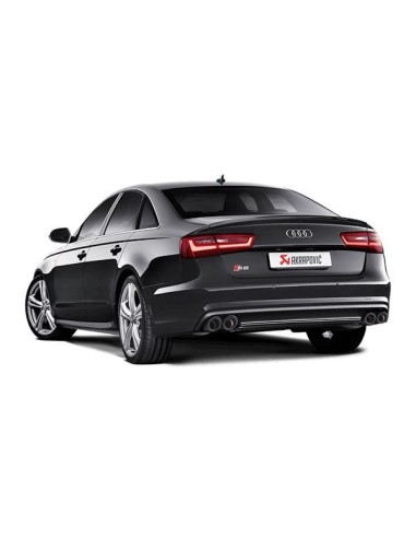 Audi S6 Akrapovic Evolution System i Titan med kolfiber utblås