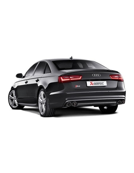 Audi S6 Akrapovic Evolution System i Titan med kolfiber utblås