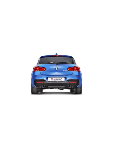BMW M140i F20 / F21 B58 Akrapovic Evolution system i rostfritt med original avgasventil och kolfiber utblås