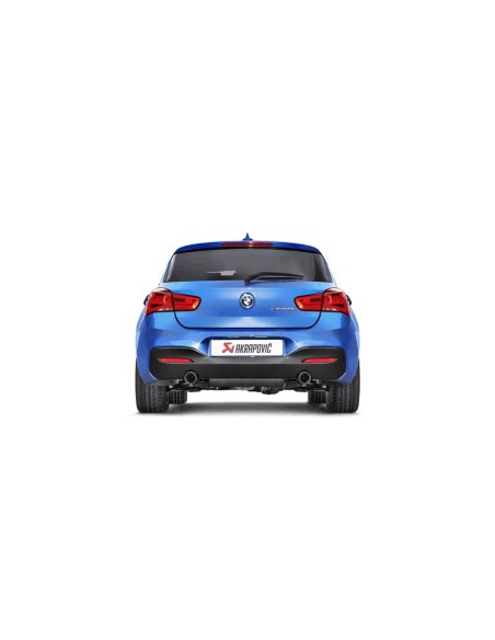 BMW M140i F20 / F21 B58 Akrapovic Evolution system i rostfritt med original avgasventil och kolfiber utblås
