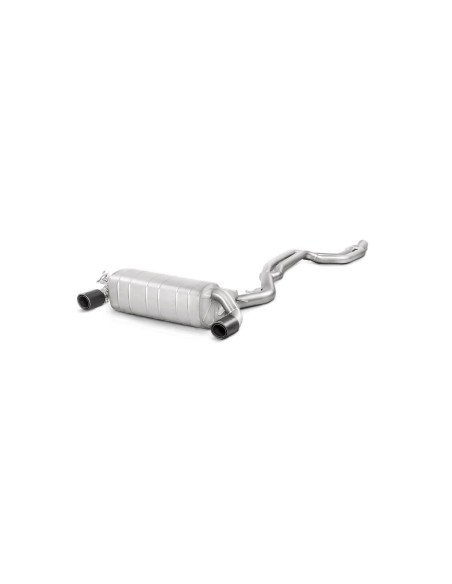 BMW M140i F20 / F21 B58 Akrapovic Evolution system i rostfritt med original avgasventil och kolfiber utblås