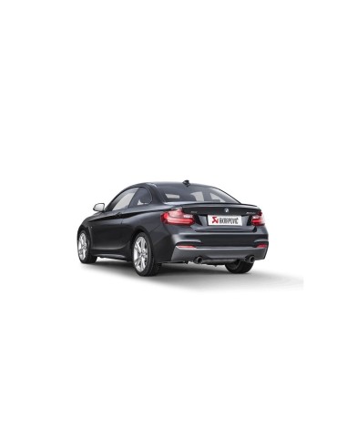 BMW M240i F22 / F23 B58 Akrapovic Slip-on i rostfritt med original avgasventil och kolfiber utblås