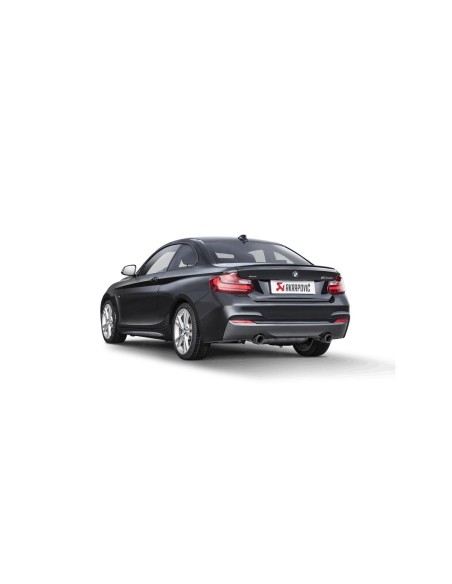 BMW M240i F22 / F23 B58 Akrapovic Slip-on i rostfritt med original avgasventil och kolfiber utblås