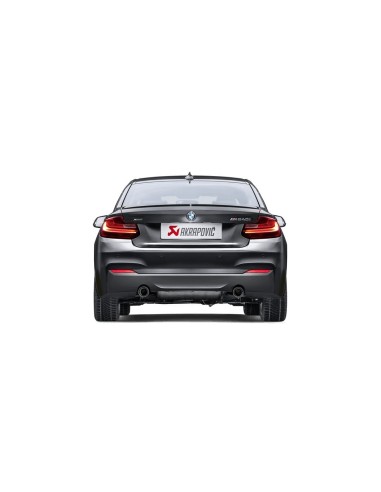 BMW M240i F22 / F23 B58 Akrapovic Slip-on i rostfritt med original avgasventil och kolfiber utblås