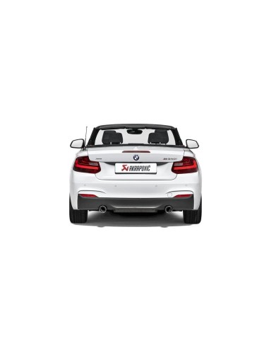BMW M240i F22 / F23 B58 Akrapovic Slip-on i rostfritt med original avgasventil och kolfiber utblås