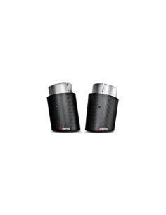 BMW M240i F22 / F23 B58 Akrapovic Slip-on i rostfritt med original avgasventil och kolfiber utblås 2