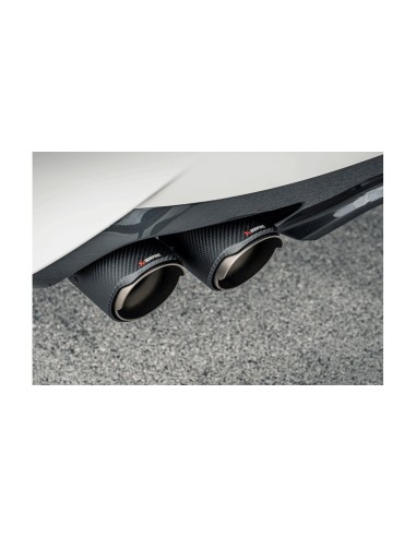BMW Z4 M40i OPF G29 Akrapovic Slip-on i titan med original avgasventil och kolfiber utblås
