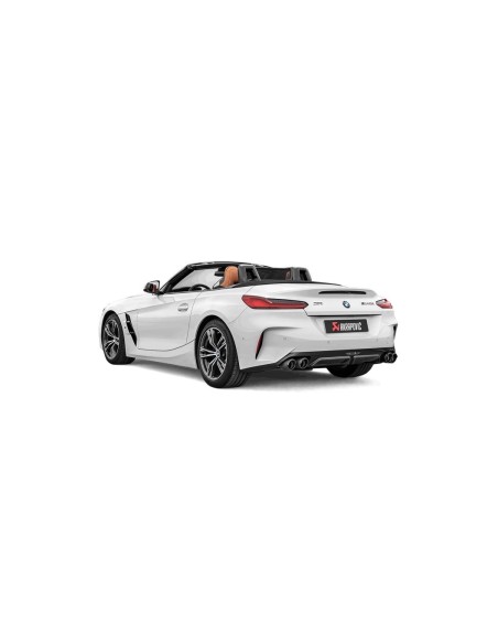 BMW Z4 M40i OPF G29 Akrapovic Slip-on i titan med original avgasventil och kolfiber utblås