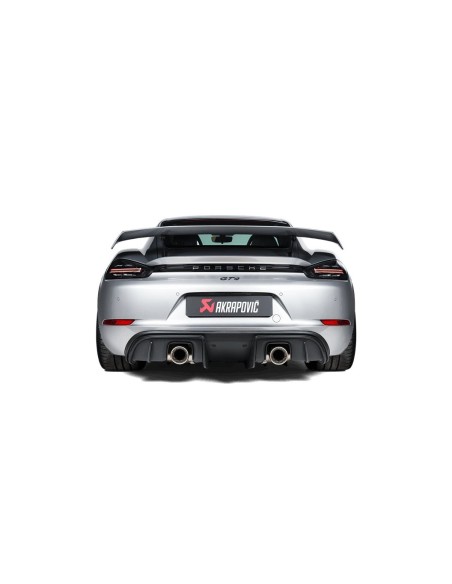 Porsche Cayman 718 4,0 GT4 OPF till 2020/02 Akrapovic Slip-On Race system i Titan med Titan utblås