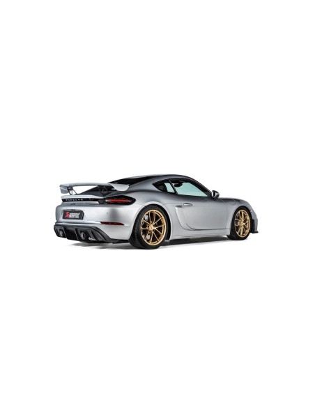 Porsche Boxster 718 4,0 Spyder OPF till 2020/02 Akrapovic Slip-On Race system i Titan med Svarta Titan utblås