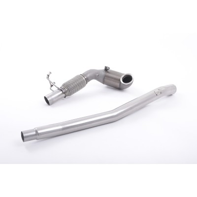 Seat Leon 2,0T ST 4drive OPF 5F Milltek Sport 3" gjuten Downpipe med 200 cells racekatalysator (upp till 400hk) (tar bort partik