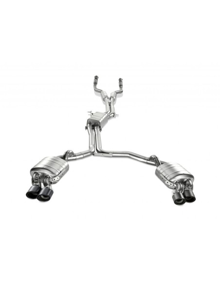 Audi S7 Akrapovic Evolution System i Titan med kolfiber utblås