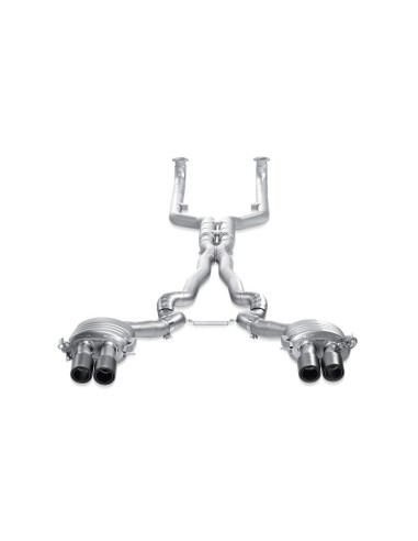 BMW M6 F12 / F13 Akrapovic Evolution System i Titan med Kolfiber utblås