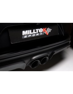Porsche Boxster 2,5T GTS OPF 718 Milltek Sport 2,5" Turbo-Back avgassystem med HJS 200 cell racekatalysator (OPF delete) 2x 100 