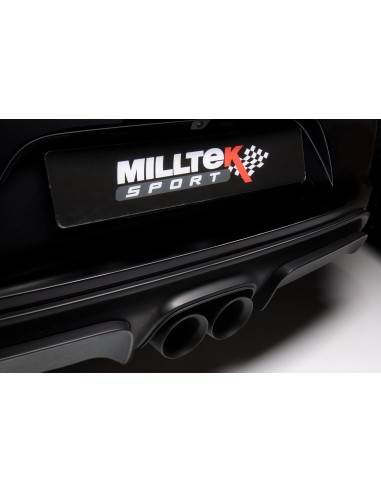 Porsche Boxster 2,5T S OPF 718 Milltek Sport 2,5" Turbo-Back avgassystem med HJS 200 cell racekatalysator (OPF delete) 2x 100 sv