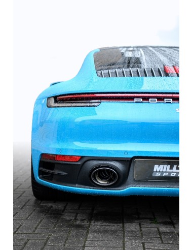 Porsche 992 3,0T Carrera S Milltek Sport 2,5" OPF-Back avgassystem Titan (använder original utblås)