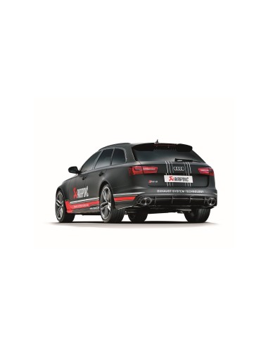 Audi RS6 4,0TFSi V8 C7 Akrapovic Evolution System i Titan med kolfiber utblås